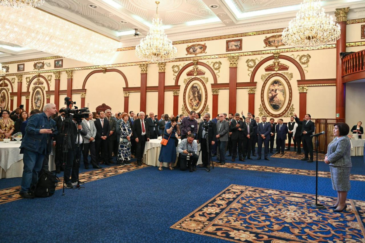 Сахиба Гафарова выступила на официальном приёме в Москве по случаю юбилея общенационального лидера Гейдара Алиева-ФОТО 
