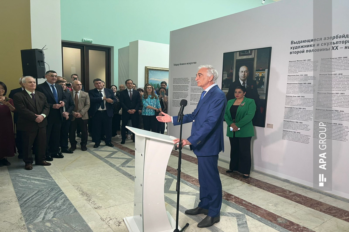 "Heydar Aliyev - 100. Personality". Epoch. "Art" exhibition was opened in Moscow-PHOTO 
