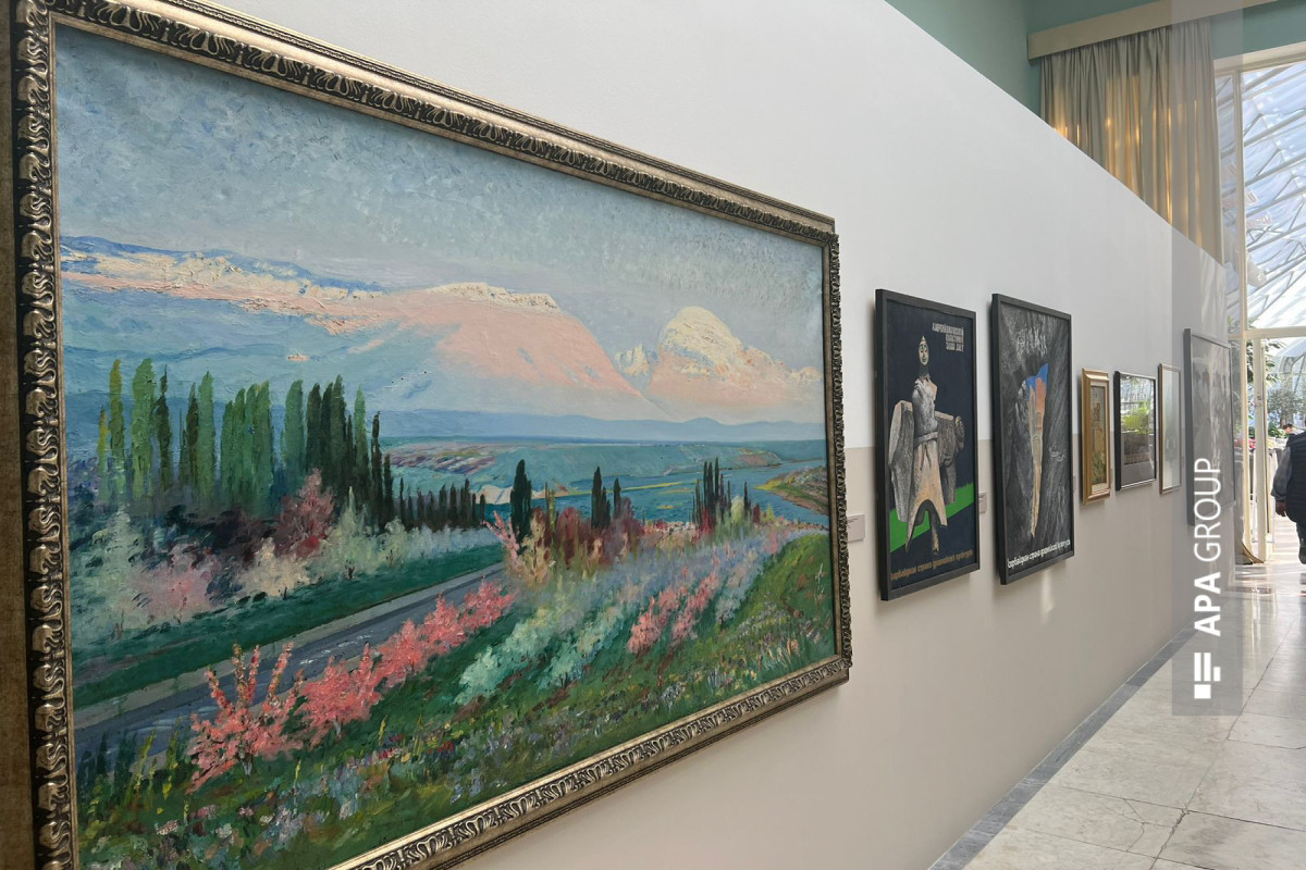 "Heydar Aliyev - 100. Personality". Epoch. "Art" exhibition was opened in Moscow-PHOTO 