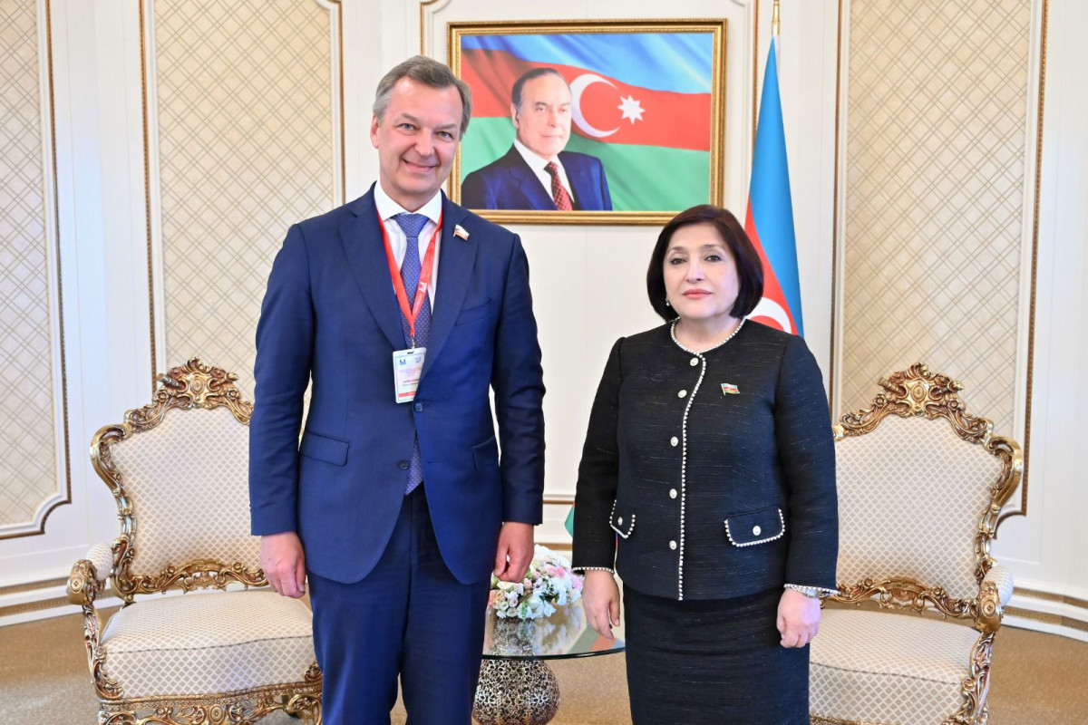 Speaker of Azerbaijan's Parliament met with First Deputy Chairman of RF Federal Assembly’s Federation Council
