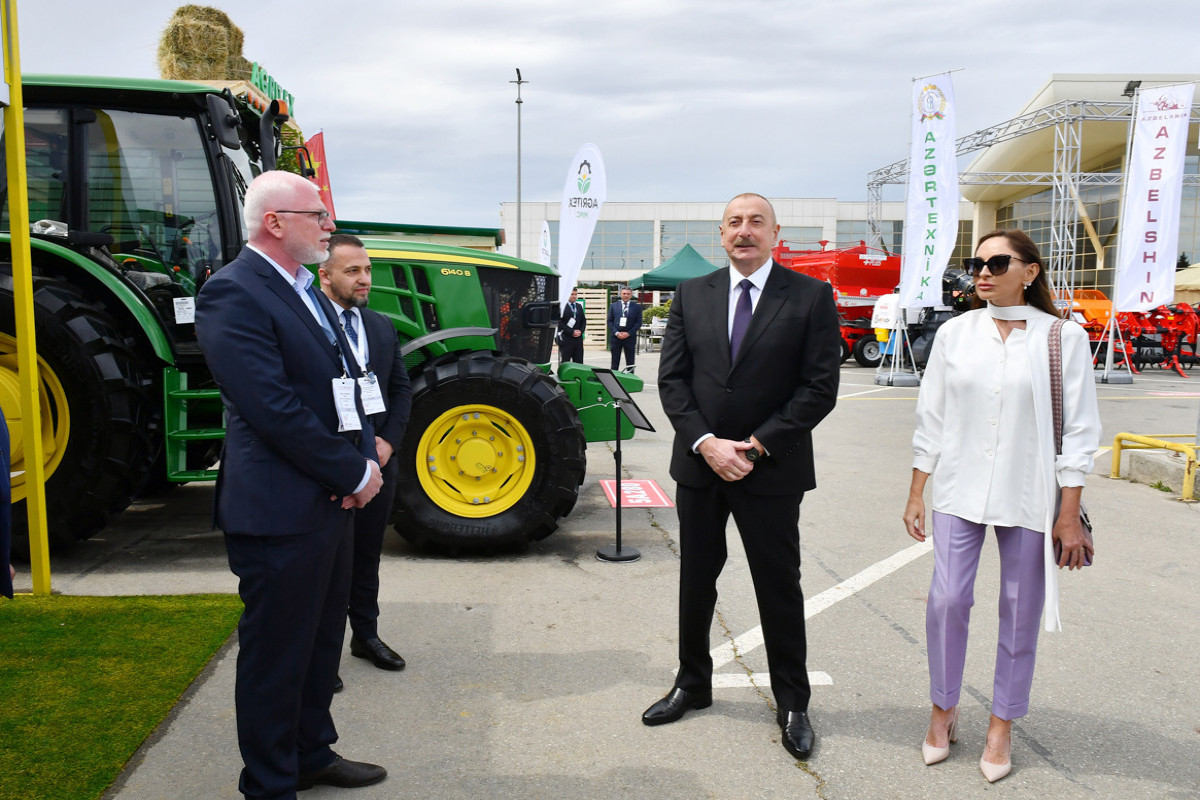 Prezident və birinci xanım XVI “Caspian Agro” və XXVIII “İnterFood Azerbaijan” sərgiləri ilə tanış olublar  - YENİLƏNİB 