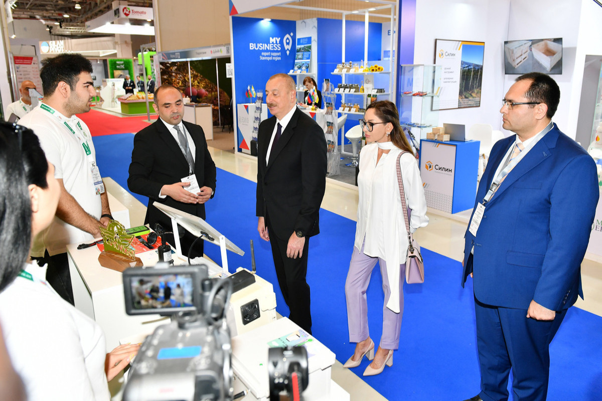 Президент Азербайджана и первая леди ознакомились с XVI выставкой Caspian Agro и XXVIII выставкой İnterFood Azerbaijan-ОБНОВЛЕНО 