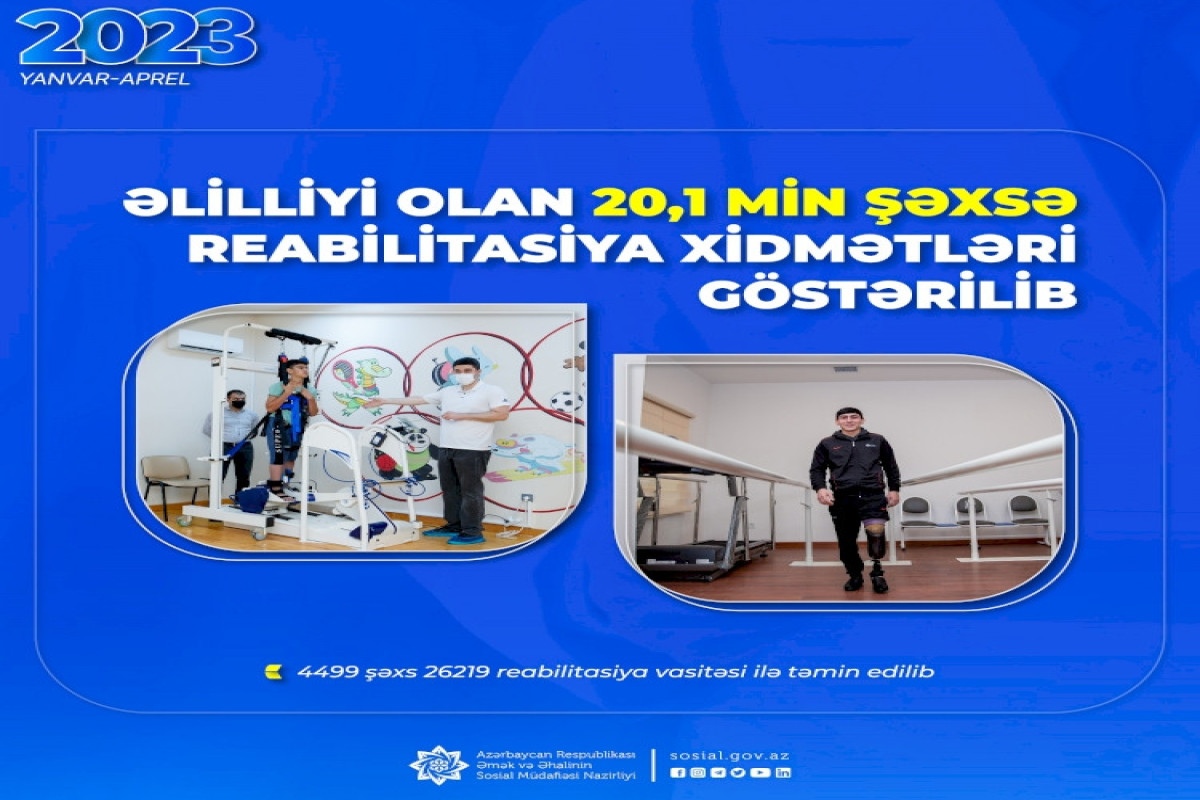 Bu il 20 mindən çox şəxsə reabilitasiya xidmətləri göstərilib