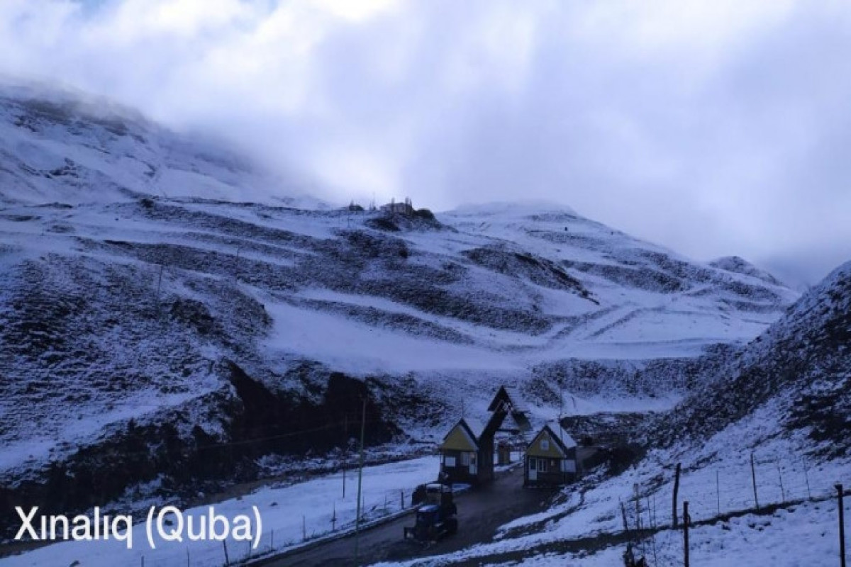 Şahdağda 7, Xınalıqda 3 sm qar yağıb - FAKTİKİ HAVA 
