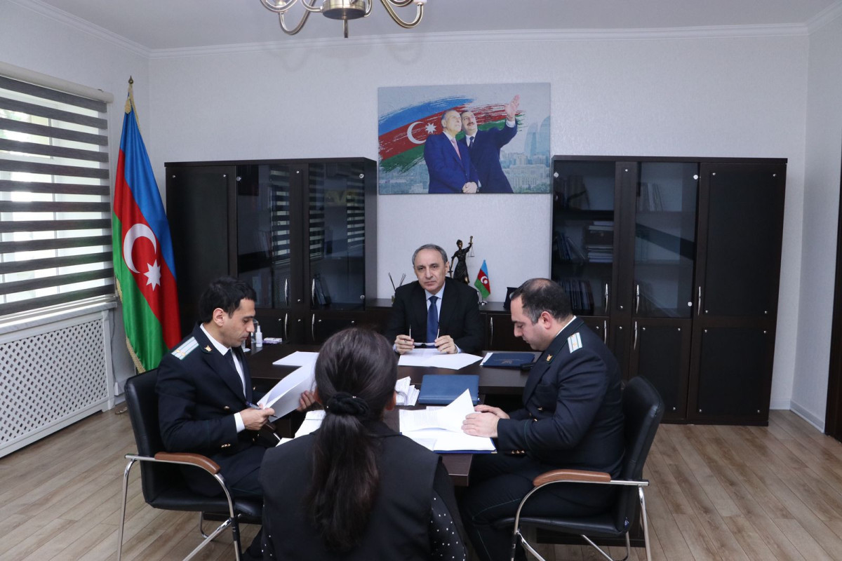 Kamran Əliyev Yevlaxda qəbul keçirib, prokurorlara tapşırıqlar verib - FOTO 