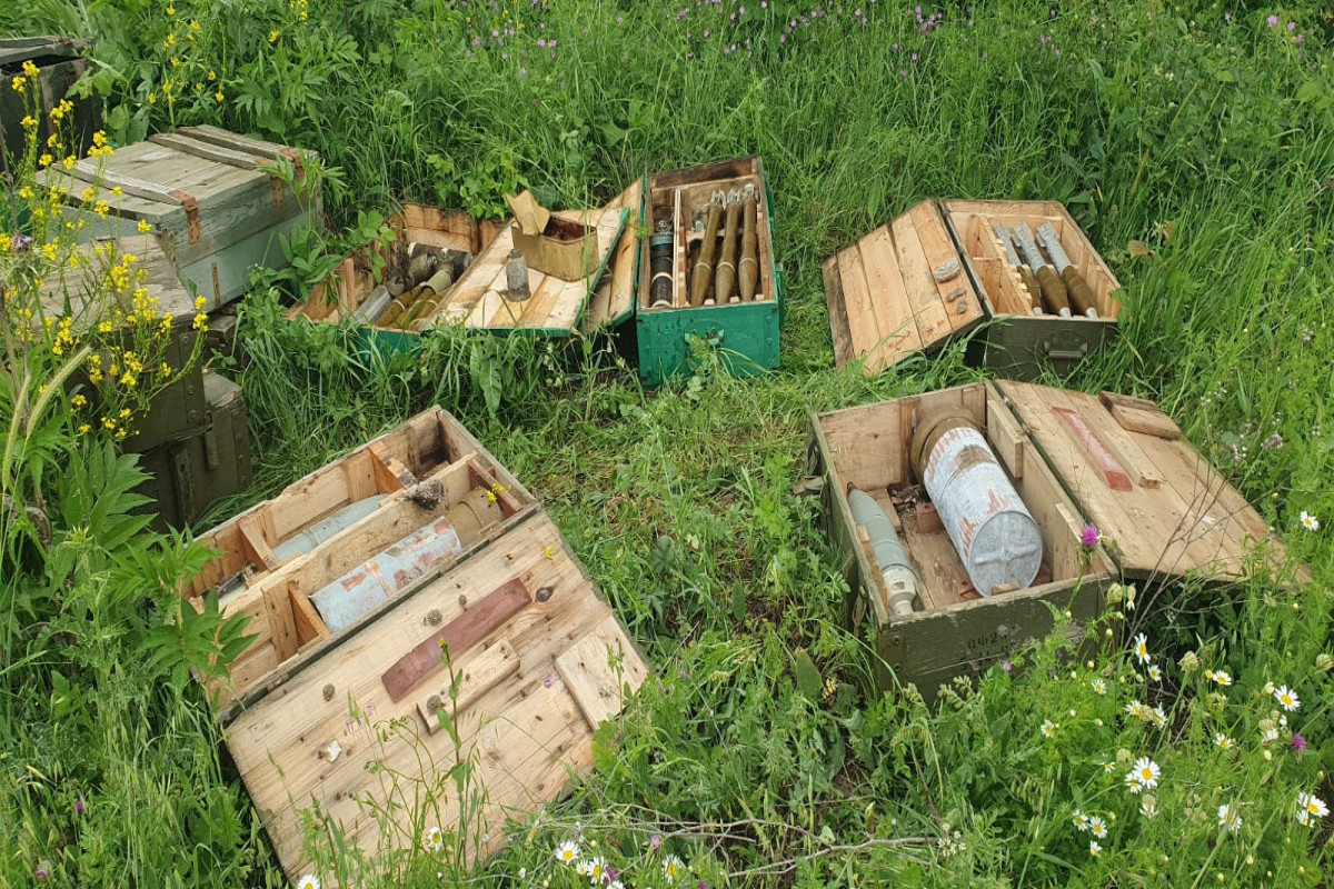 Large number of explosive devices belonging to Armenian military forces found in Azerbaijan