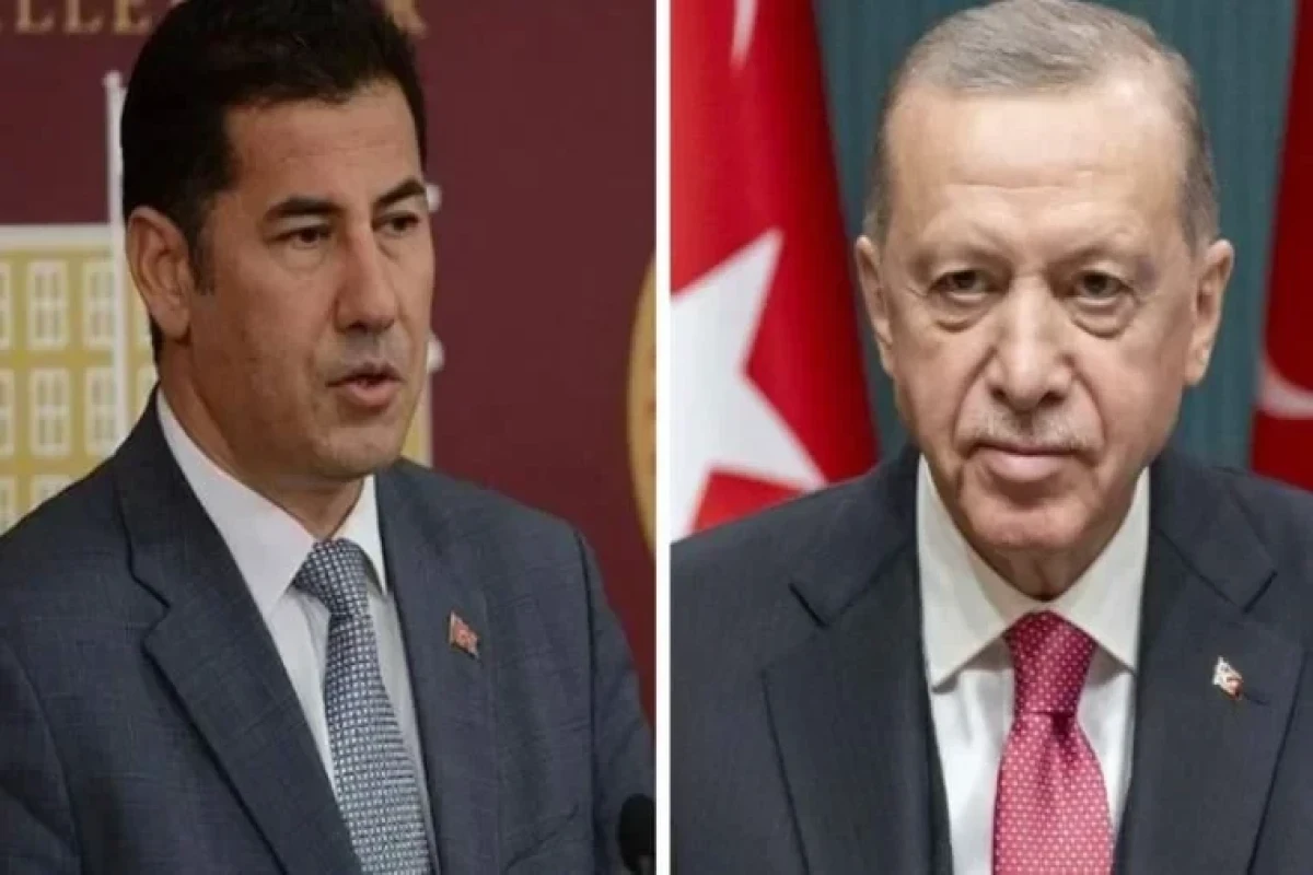 Turkish President Recep Tayyip Erdogan and presidential candidate Sinan Ogan
