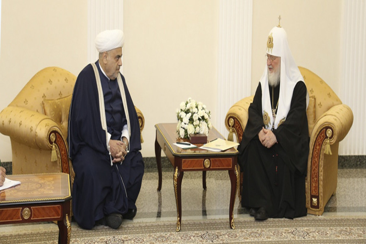 Патриарх Кирилл вновь  заявил о готовности к посредничеству между религиозными лидерами Азербайджана и Армении