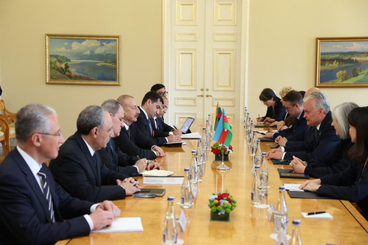 Presidents of Azerbaijan and Lithuania held expanded meeting-UPDATED-1 