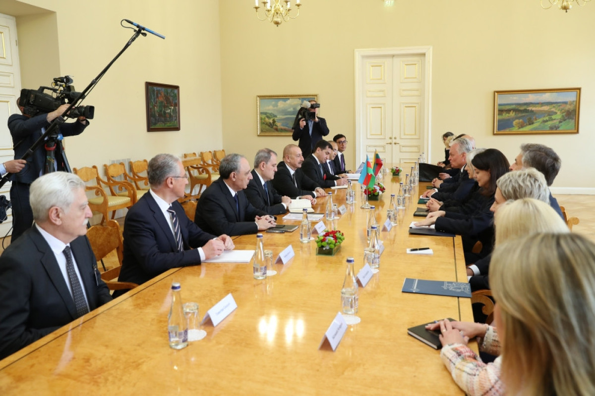Состоялась встреча Президентов Азербайджана и Литвы в расширенном составе - ОБНОВЛЕНО-1 