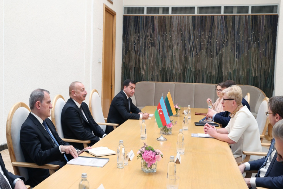President of Azerbaijan Ilham Aliyev met with Prime Minister of Lithuania Ingrida Šimonytė-UPDATED-1 