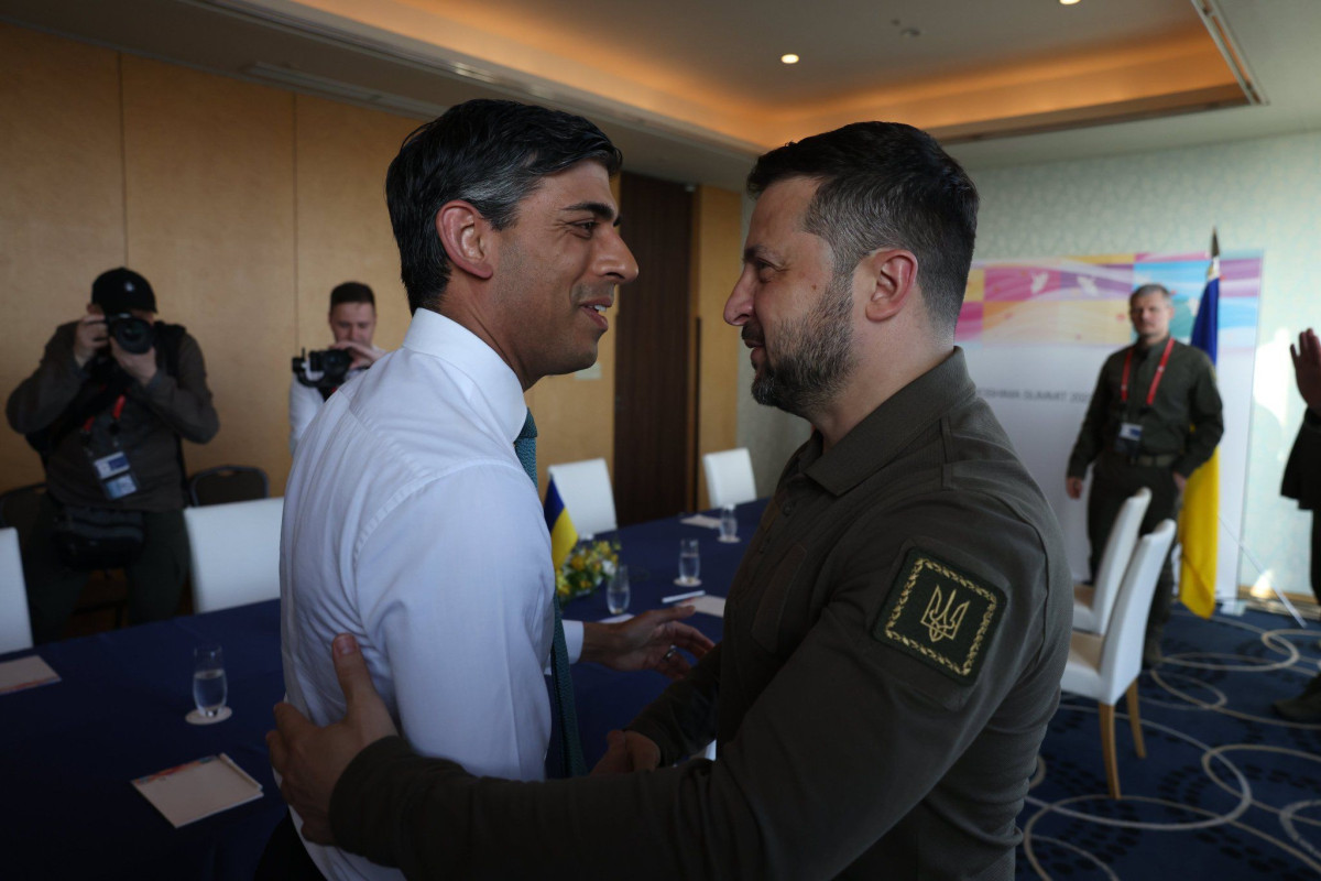 Rişi Sunak: Müharibəyə son qoyulması üçün Ukraynanın ərazi bütövlüyü tanınmalıdır
