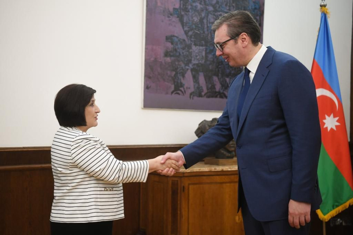 Speaker of Azerbaijani Milli Majlis met with President of Serbia