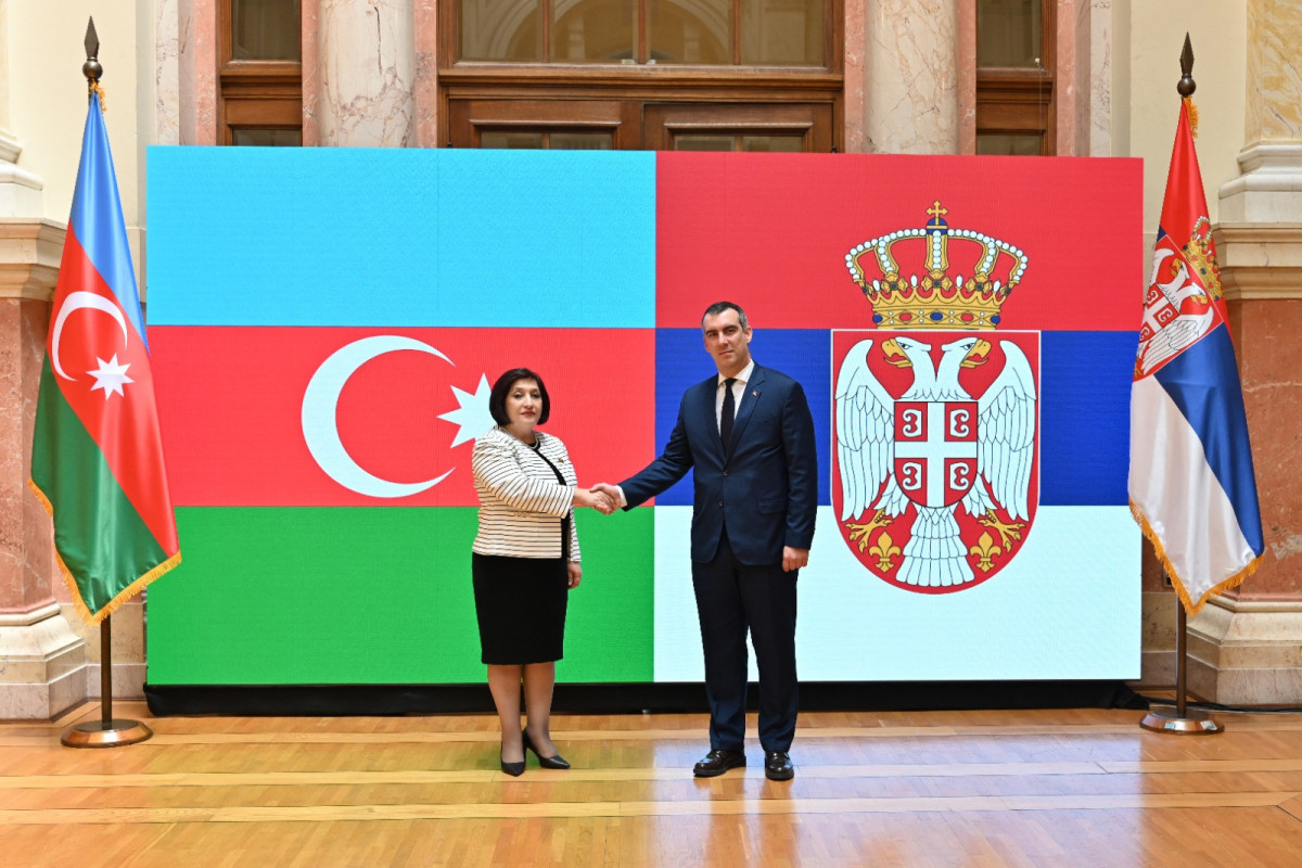 Sahibə Qafarova Serbiya Milli Assambleyasının sədri ilə görüşüb - FOTO 