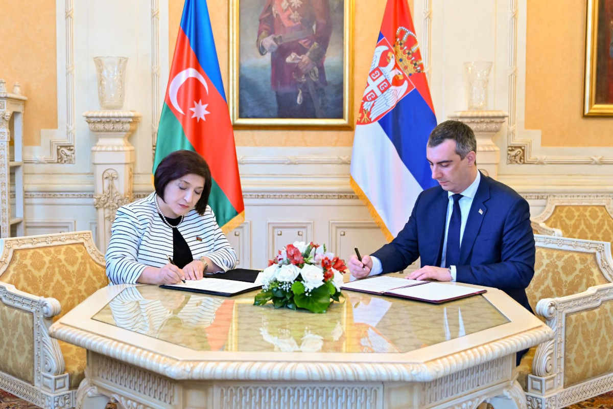 Между парламентами Азербайджана и Сербии подписан меморандум взаимопонимании-ФОТО 