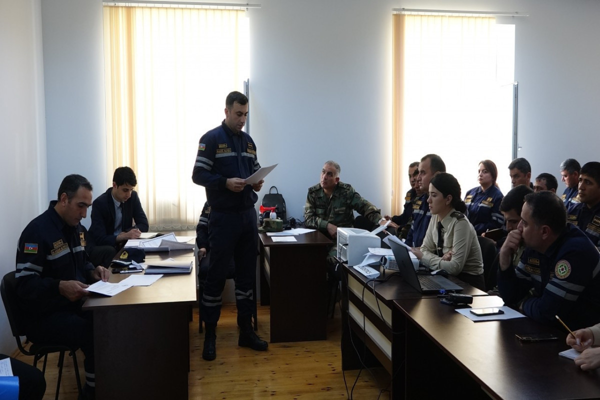 Tactical-special exercise of Azerbaijan MES with participation of AFAD representatives was held