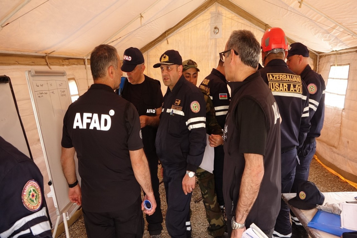 Tactical-special exercise of Azerbaijan MES with participation of AFAD representatives was held