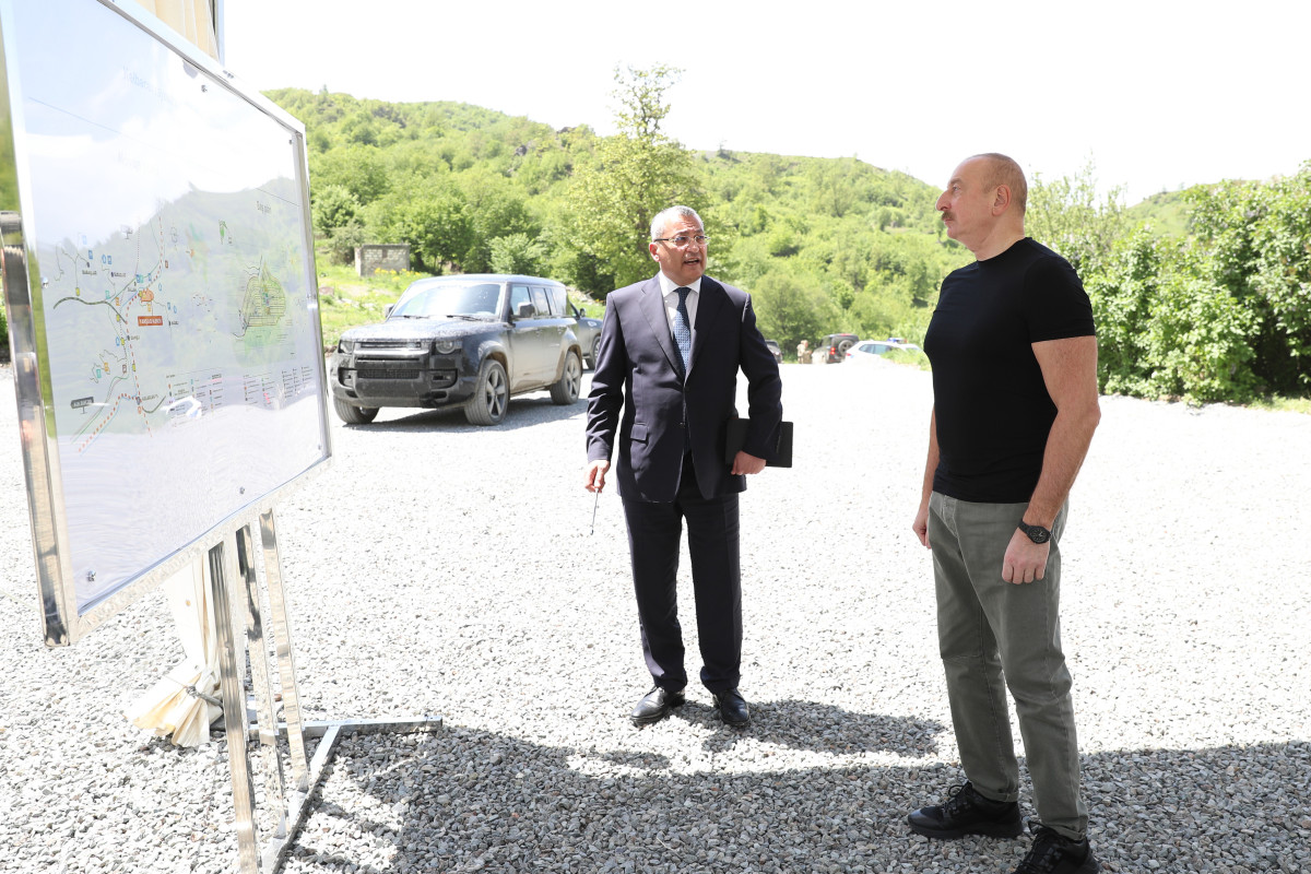 Azərbaycan Prezidenti İlham Əliyev Kəlbəcər rayonuna səfər edib