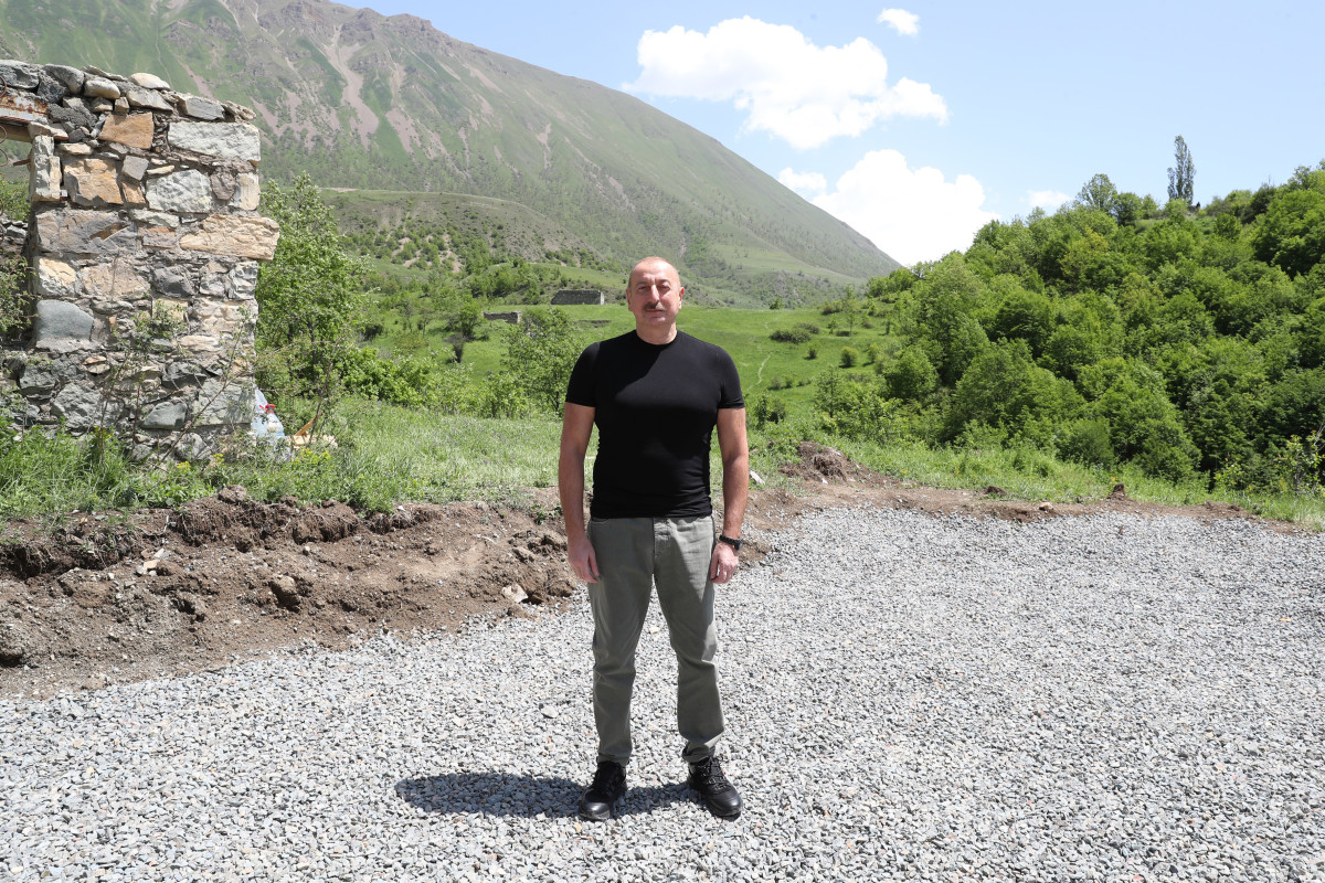 Заложен фундамент села Заллар Кяльбаджарского района