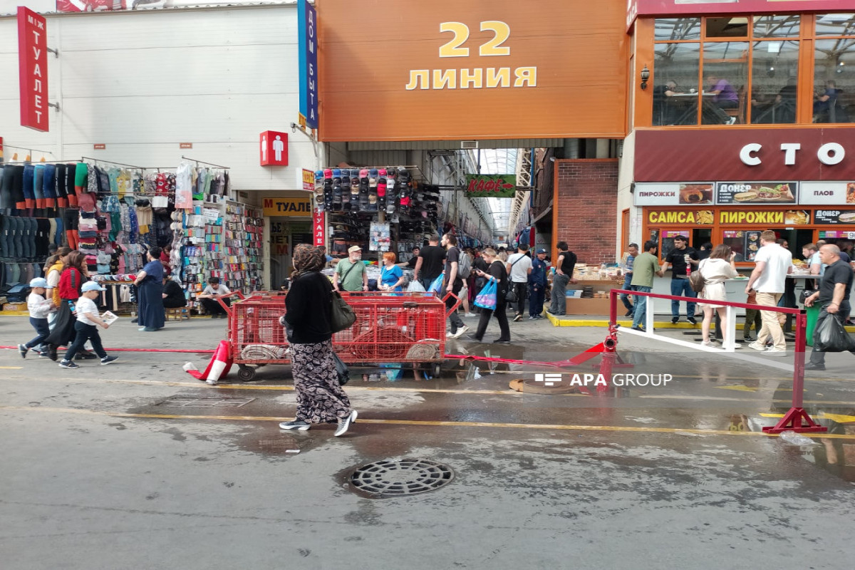 Moskvada azərbaycanlı iş adamlarına məxsus bazarda yanğın baş verib - FOTO 