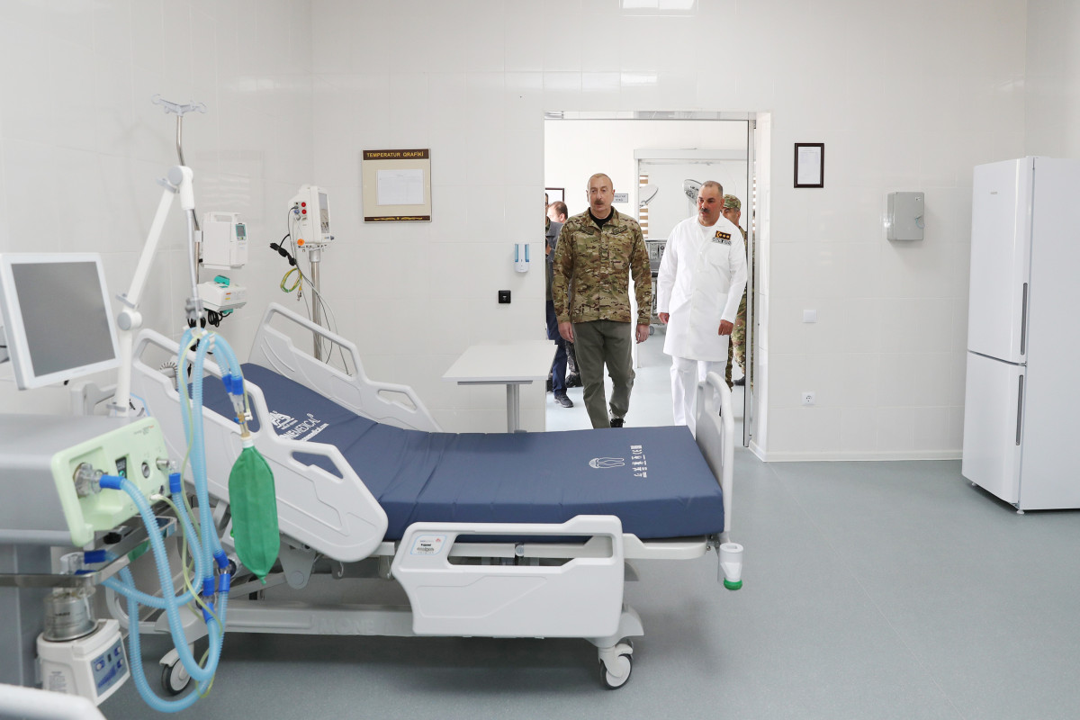 Prezident İlham Əliyev Kəlbəcərdə hərbi hospitalın açılışında iştirak edib - FOTO  - YENİLƏNİB 