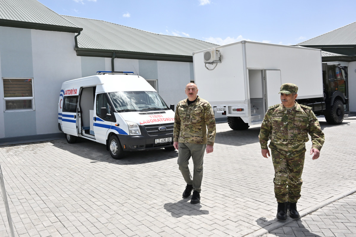 Azerbaijani President attended opening of the military hospital in Kalbajar