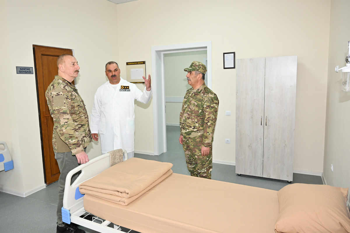 Azerbaijani President attended opening of the military hospital in Kalbajar