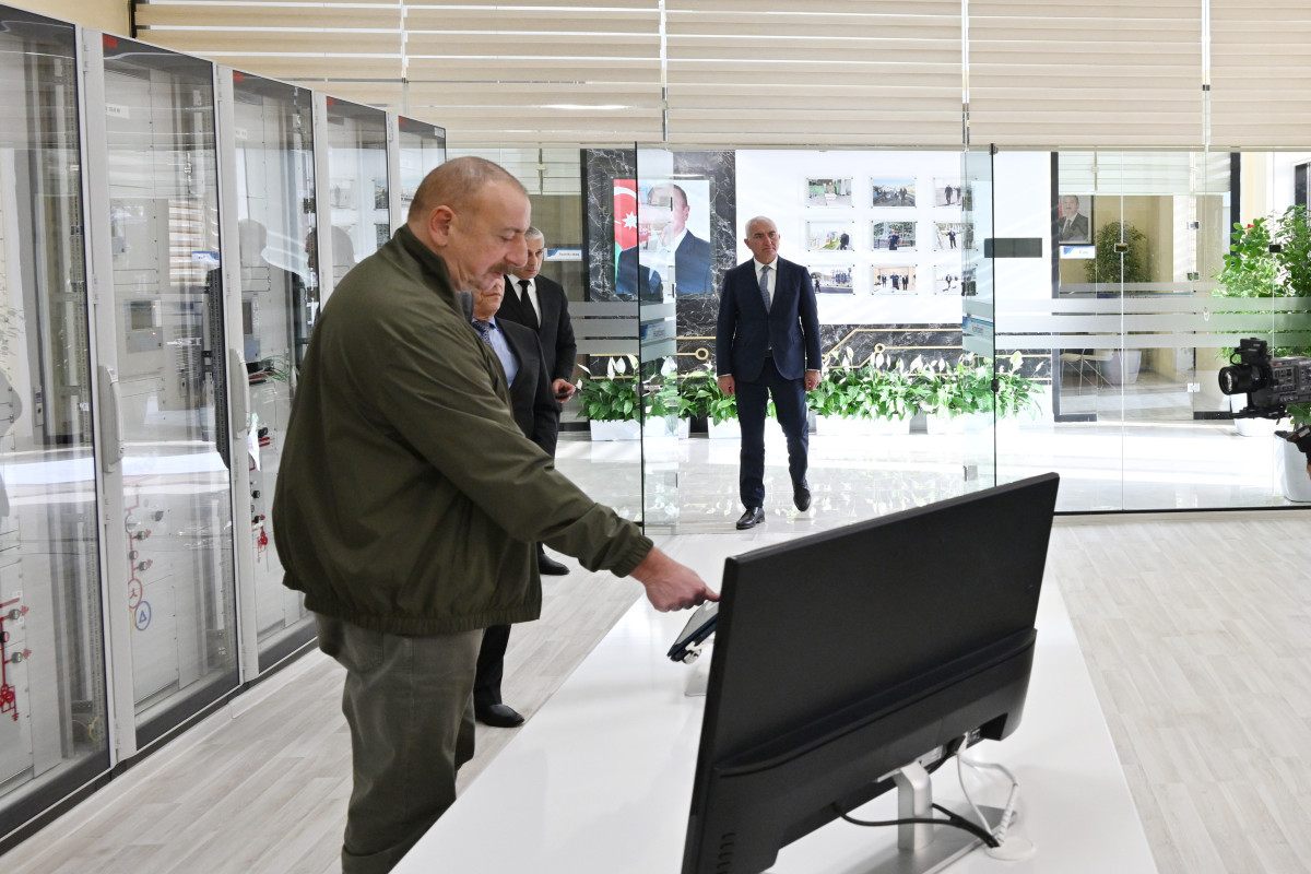 Президент Ильхам Алиев открыл городскую подстанцию «Лачин»-<span class="red_color">ФОТО