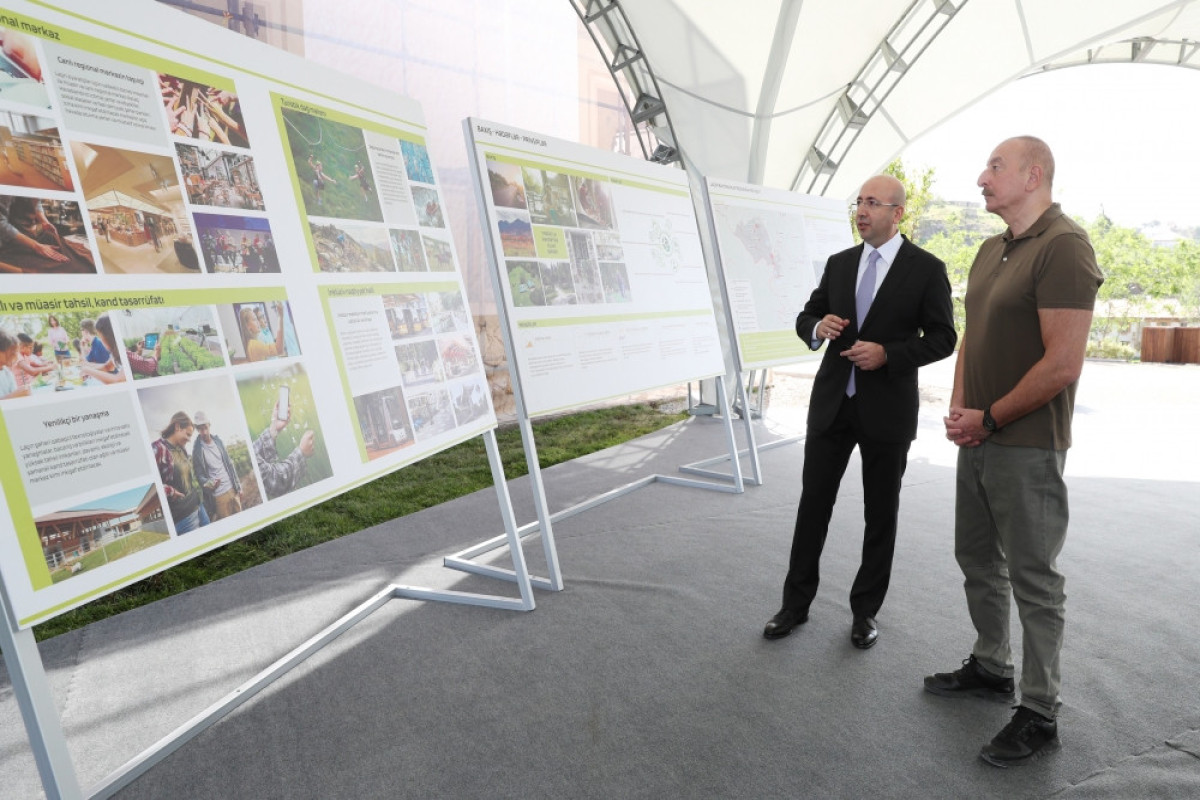 Lachin city master plan was presented to President Ilham Aliyev