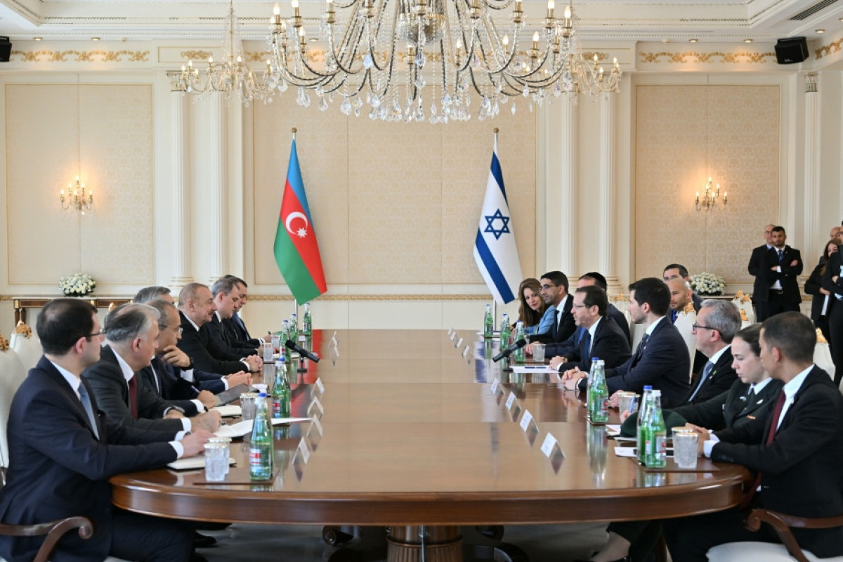 Presidents of Azerbaijan and Israel held expanded meeting-UPDATED-1 