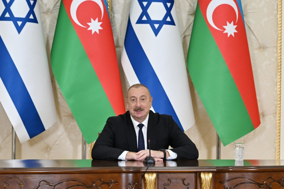 Президенты Азербайджана и Израиля выступили с заявлениями для прессы -ОБНОВЛЕНО 