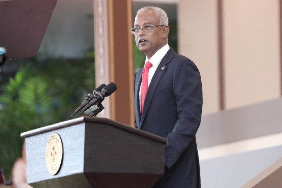 Maldiv lideri Prezident İlham Əliyevi təbrik edib