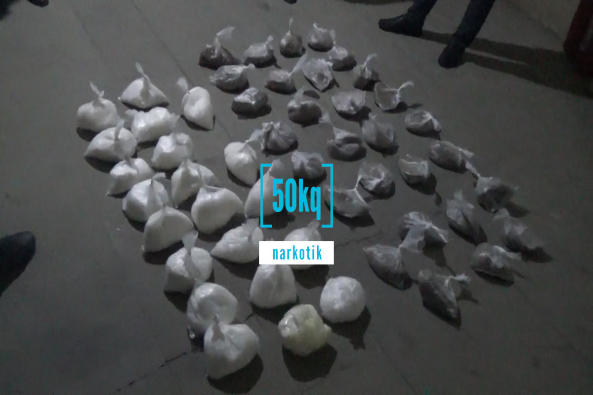İrandan 50 kq narkotik gətirən şəxs saxlanılıb - ƏMƏLİYYAT GÖRÜNTÜSÜ 