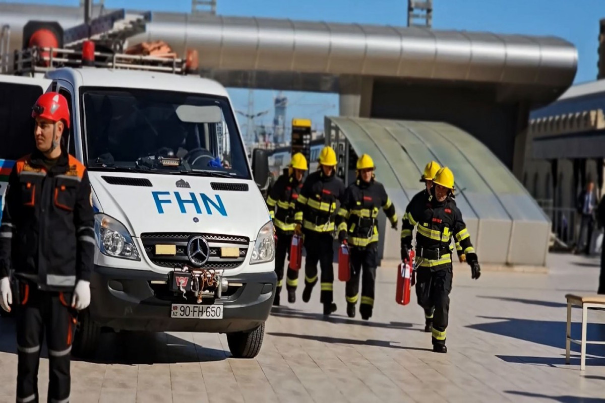 FHN Bakı Dəmiryol Vağzalında təlim keçirib - VİDEO 