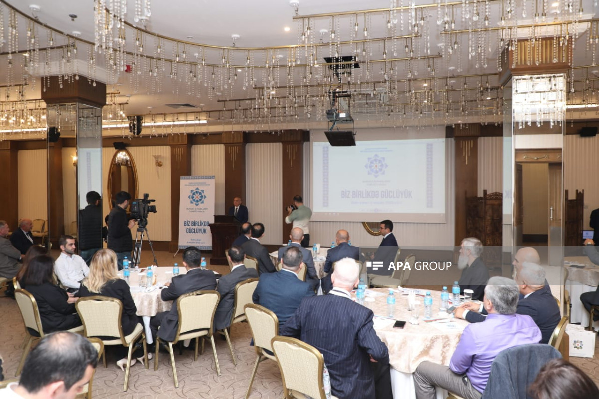 Azərbaycanda birgəyaşayış mövzusuna həsr olunan tədbir keçirilib - FOTO 