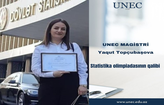 UNEC-in magistri respublika üzrə “Statistik olimpiada”nın qalibi olub