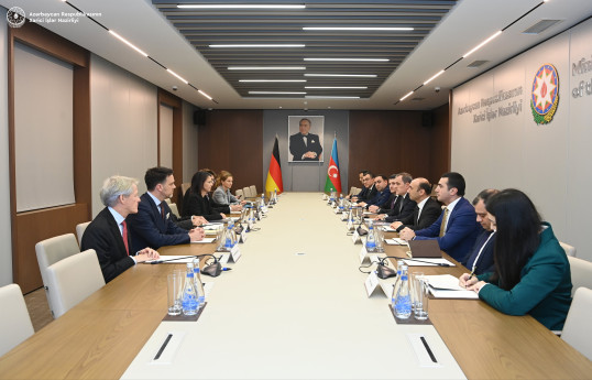Azərbaycan və Almaniya XİN rəhbərlərinin geniş tərkibdə görüşü keçirilib - YENİLƏNİB-1 