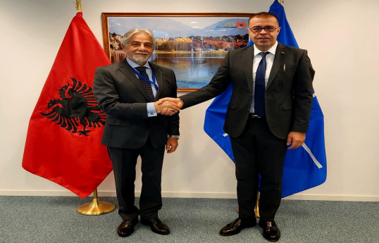 Azərbaycanın NATO-dakı səfiri albaniyalı həmkarı ilə görüşüb