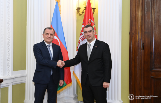 Ceyhun Bayramov Serbiya Milli Assambleyasının sədri ilə görüşüb