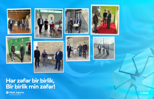 PAŞA Sığorta Tərtər və Bərdə şəhərlərində yaşayan şəhid və qazi ailələrini ziyarət edib