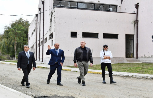 Şuşa şəhərində peşə məktəbi və kollecin binasına baxış keçirilib - YENİLƏNİB 