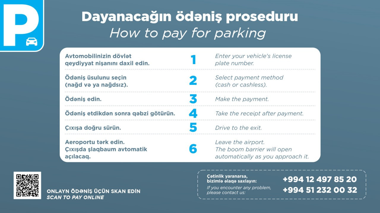 Bakı hava limanında parklanma xidmətində yenilik olub