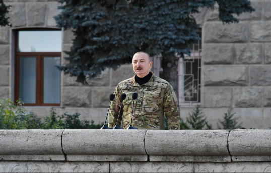 Prezident İlham Əliyev: Azərbaycan əsgəri və zabiti 44 gün ərzində döyüş meydanında əsl qəhrəmanlıq göstərib