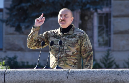 Azərbaycan Prezidenti: Ağdamın, Laçının, Kəlbəcərin bir güllə atılmadan azad olunması minlərlə gəncimizin həyatını xilas etdi