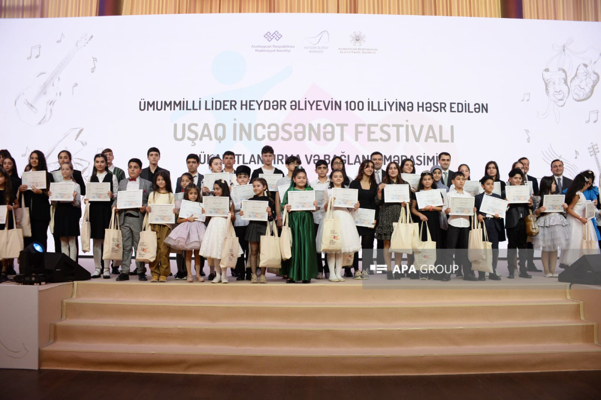 Uşaq İncəsənət Festivalına yekun vurulub, 408 nəfər qalib olub - FOTO 