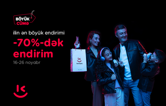 “Kontakt”da İLİN ƏN BÖYÜK ENDİRİMLƏRİ başlayır - 70%-DƏK ENDİRİM 