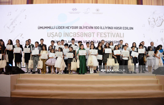Uşaq İncəsənət Festivalına yekun vurulub, 408 nəfər qalib olub - FOTO 