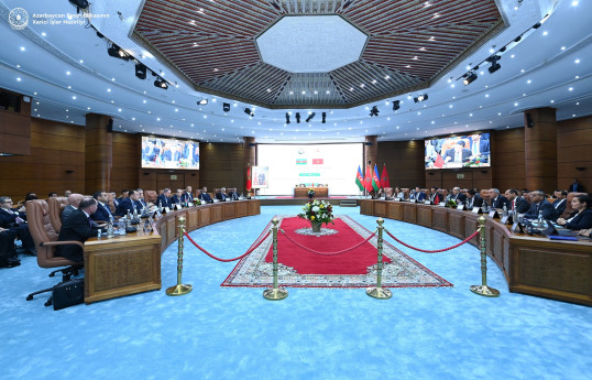 Azərbaycan-Mərakeş Hökumətlərarası Birgə Komissiyanın II iclası keçirilib - FOTO 