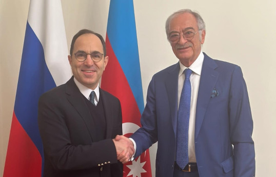 Polad Bülbüloğlu Türkiyənin Rusiyada yeni təyin olunan səfiri ilə görüşüb - FOTO 