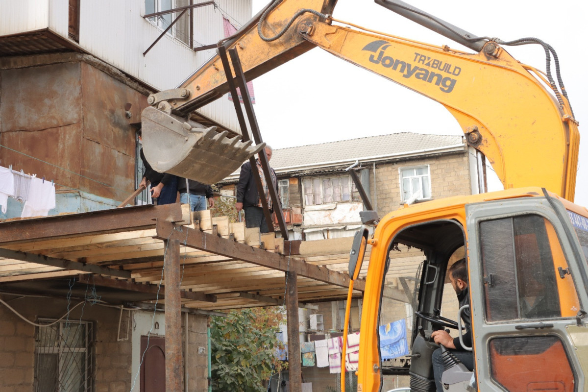 Gəncədə qanunsuz tikintinin qarşısı alınıb